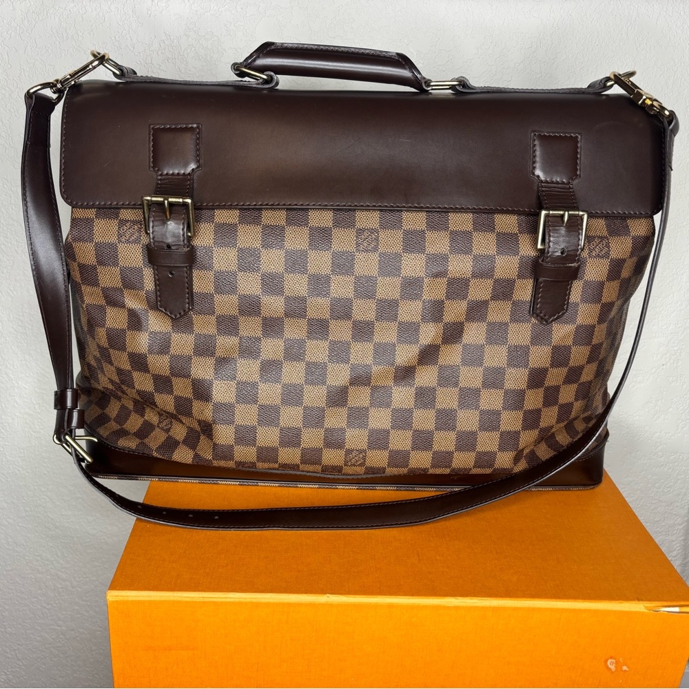 Louis Vuitton WEST END PM Dark Brown Checkered Messenger Bag